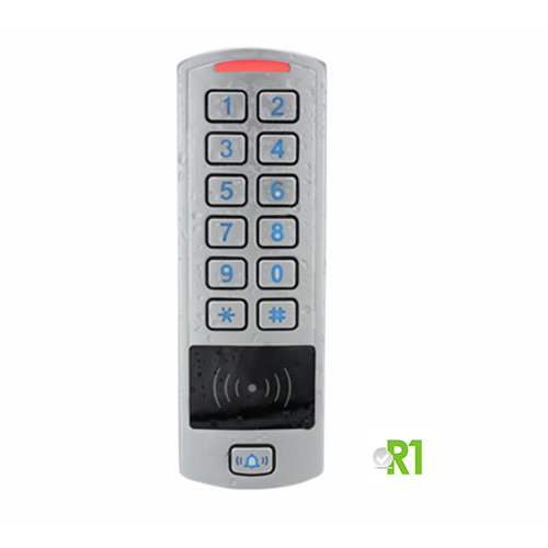 Secukey RSK6-X: legge card RFID/Mifare/Hid e codice PIN. Montaggio in esterno.