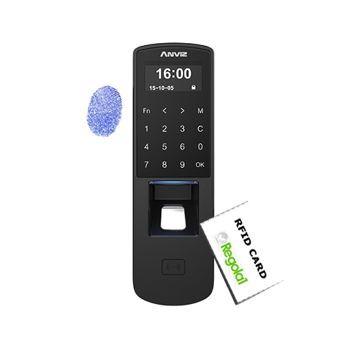 Anviz P7 è biometrico, ma legge anche cards RFID e codice PIN.  Ricondizionato (garanzia 12 mesi).